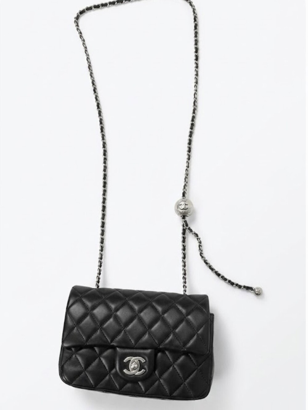 Women's Play Purse Black Quilted Mini Flap Crossbody Bag